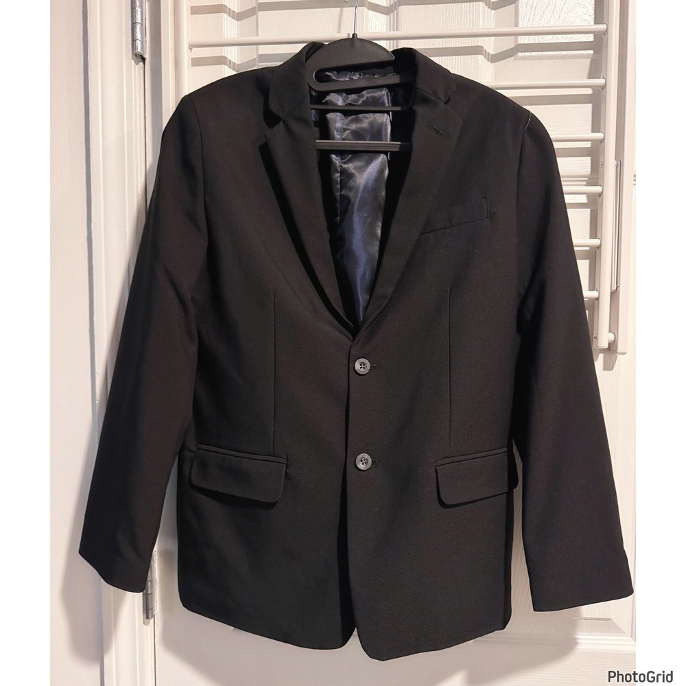 Izod Black Boys Blazer Size 16 Regular Two Button Formal Church